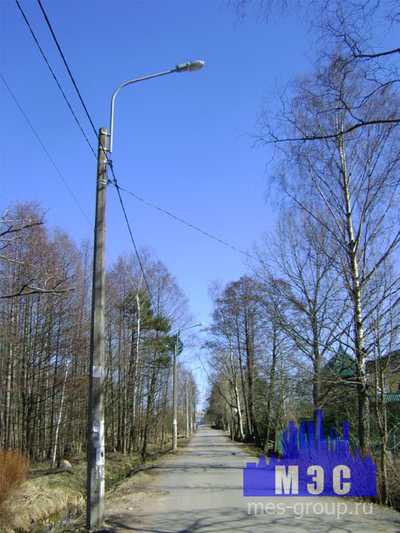 Установка опор освещения. ЛО